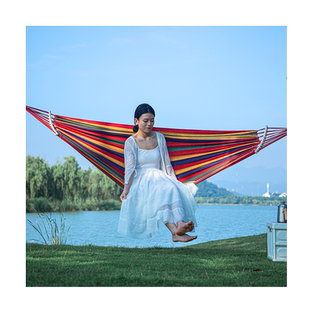 吊床户外成人秋千双人摇篮树上摇床防侧翻露营野营睡网床掉床儿童