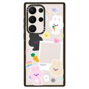 老虎兔子 兔兔聚会 手机壳磁吸magsafe亚克力防摔保护套适用于三星Galaxy S25ultra/S25/S24可爱个性