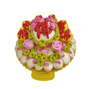 烧香拜佛春节过年初一十五摆供上贡品花馍寿桃馒头荷莲花佛前清莲