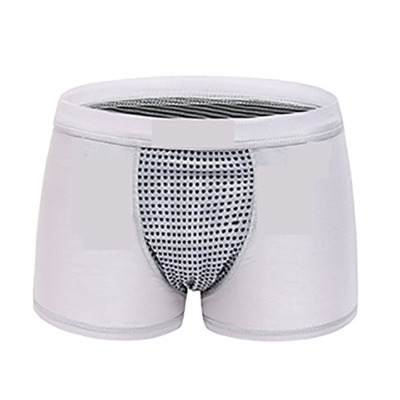 英国VK官方正品卫裤纯棉透气生理加大码保健平角磁石内裤男本命年