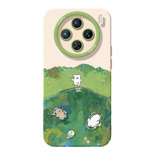 适用vivox300手机壳女款x200保护套x80pro硅胶x70全包防摔x60tpro磨砂x50新款x90涂鸦viv0春日小狗pro+软外壳