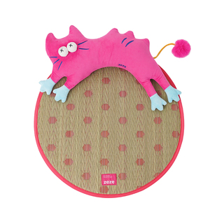 元気喵丨zeze凉席猫垫子蔺草睡猫窝夏季降温宠物冰垫凉垫狗狗睡垫