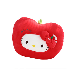 可爱红苹果抱枕猫咪车枕家居沙发靠枕汽车靠垫床头靠背少女心玩偶