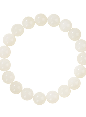 羊脂级新疆料天然和田白玉手串