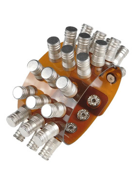 圆台螺丝扣软塑料桔黄色透明手链