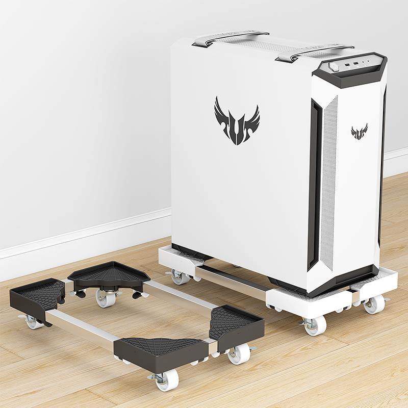 电脑主机托架支架可移动机箱底座带滑轮置物架家用台式办公室托盘