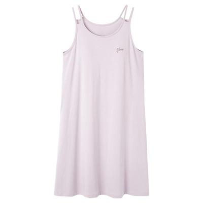 凉感莫代尔睡裙女士夏季无袖背心睡衣裙夏天薄款冰丝吊带裙夏款