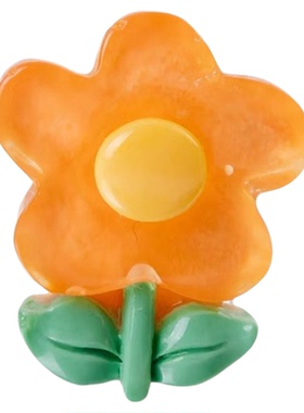 透明平面花朵奶油胶diy饰品摆件