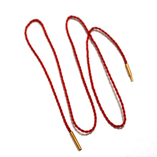 手工编织1.0mm细项链绳免绑锁骨链半成品可穿黄金吊坠平安扣挂绳