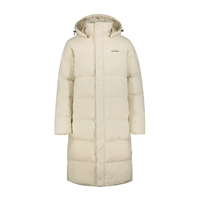 ICEPEAK艾斯匹克2025冬新款男女长款羽绒服连帽情侣宽松大码保暖