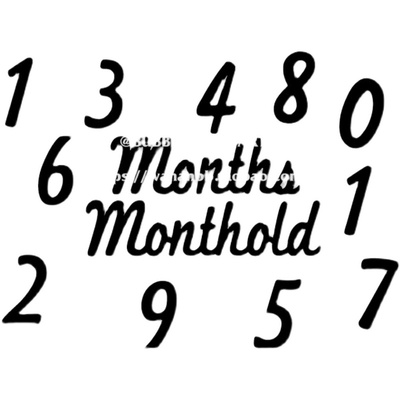 成长卡片写真道具数字满月拉旗