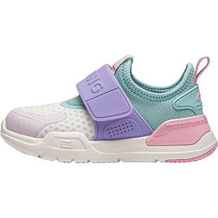 李宁小童一脚蹬闪穿鞋2026新款夏季幼儿园室内鞋宝宝女童鞋运动鞋