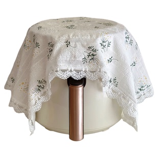 ins田园小清新餐布微波炉咖啡机碎花盖巾蕾丝茶盘茶几布防尘盖布