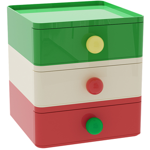 多巴胺桌面收纳盒抽屉式办公室桌面杂物整理盒子学生宿舍小置物架