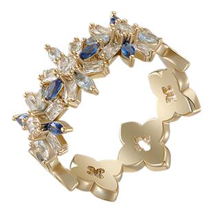 Riotlily艾特里里光之城系列双面旋转可佩戴闭口戒指新年女款