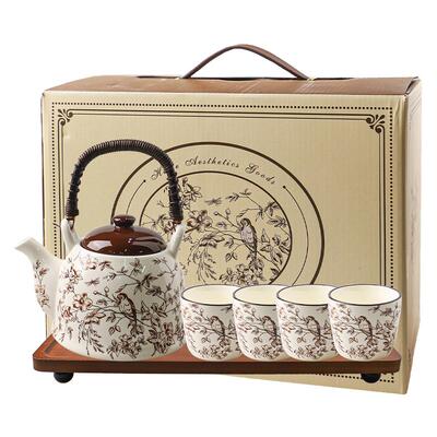 舍里陶瓷雀跃枝头水具礼盒