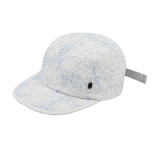 JOJOKUR 独立设计师品牌个性帽饰蓝白蕾丝棒球帽夏季非常规原创