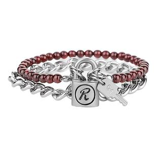 南京锁手链男潮牌SID原版哑光朋克R锁情侣定情手链七夕礼物送男友