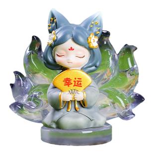 上古小福仙网红爆款盲盒2025新款女孩可爱九尾狐手办山海狐狸礼物