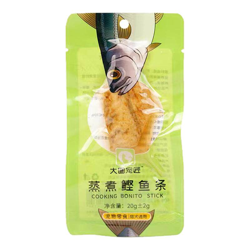 宠物猫咪零食水煮鲣鱼蒸煮肉块狗狗训犬零食小鱼干肉妙鲜罐头包