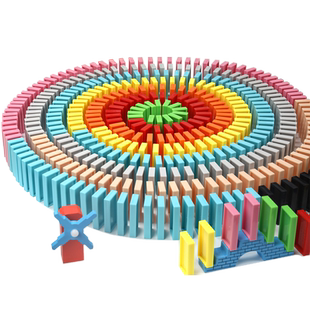 多米诺骨牌儿童益智小学生比赛专用玩具成人大号塑料六一儿童节