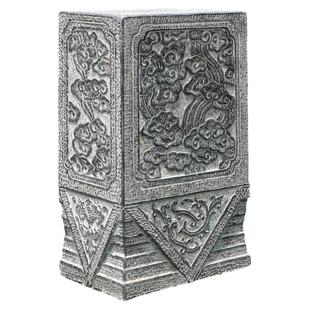 石雕抱鼓石门墩一对青石别墅仿古庭院大门门口方形石墩石鼓摆件