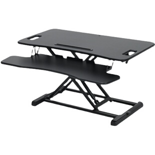 Frankwood站立式升降折叠工作台加大桌面显示器增高架办公电脑桌