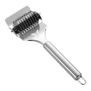 手动切面器家用压面不锈钢切面刀滚轮切面神器削面刀切面条削面器