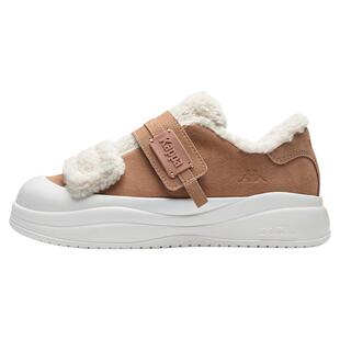 Kappa魔术贴加绒板鞋女2026春季新款厚底二棉鞋加厚女款雪地靴子