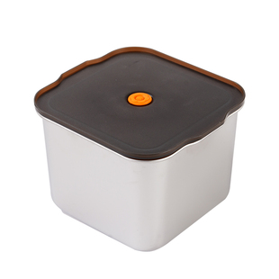 正方形果酱盒304不锈钢方盆 厨房猪油盆火锅配料盆商用带盖调料盒