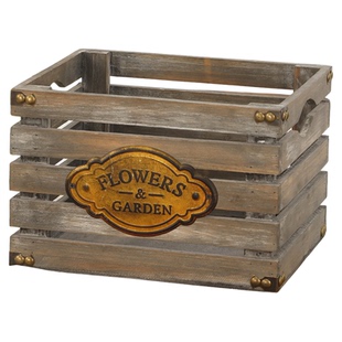 ZAKKA美式乡村风实木收纳筐服装店奶茶店装饰摆件园艺装饰品杂货