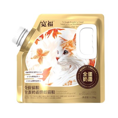 宽福美毛鲜肉无谷低温烘焙猫粮