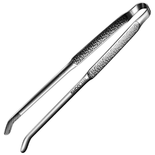 膳大皇316L不锈钢加长烤肉夹子防烫烧烤夹弯韩式厨房食品牛排夹菜