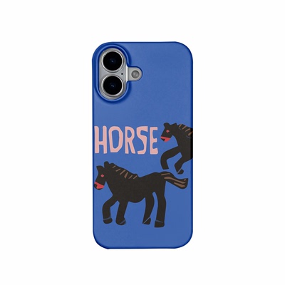 新年马蓝hores适用磁吸苹果17pro手机壳Iphone17air韩国菲林涂层半包硬壳简约原创新款15/16/14卡通个性max