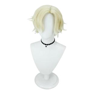 第五人格 气象学家cos假发 30cm淡金色仿真头皮短卷发假毛