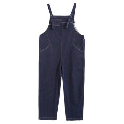 宽松直筒百搭背带裤紫涵