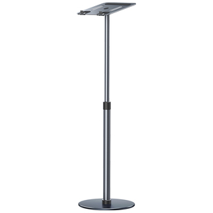 站立式工作台电脑支架可升降桌上调节伸缩手提笔记本悬空升高站着办公室桌面增高加高支撑落地床上学习托架子