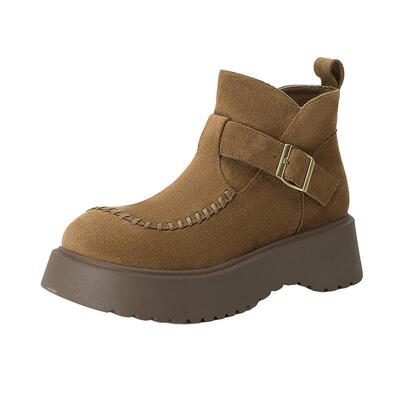 华耐加绒短靴小个子马丁靴