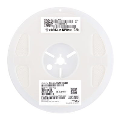 0603贴片电容22pF(220)±5%50V