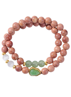 芭比檀木檀柏木佛珠手串手作串珠葫芦文玩手链轻奢高级感手饰礼品