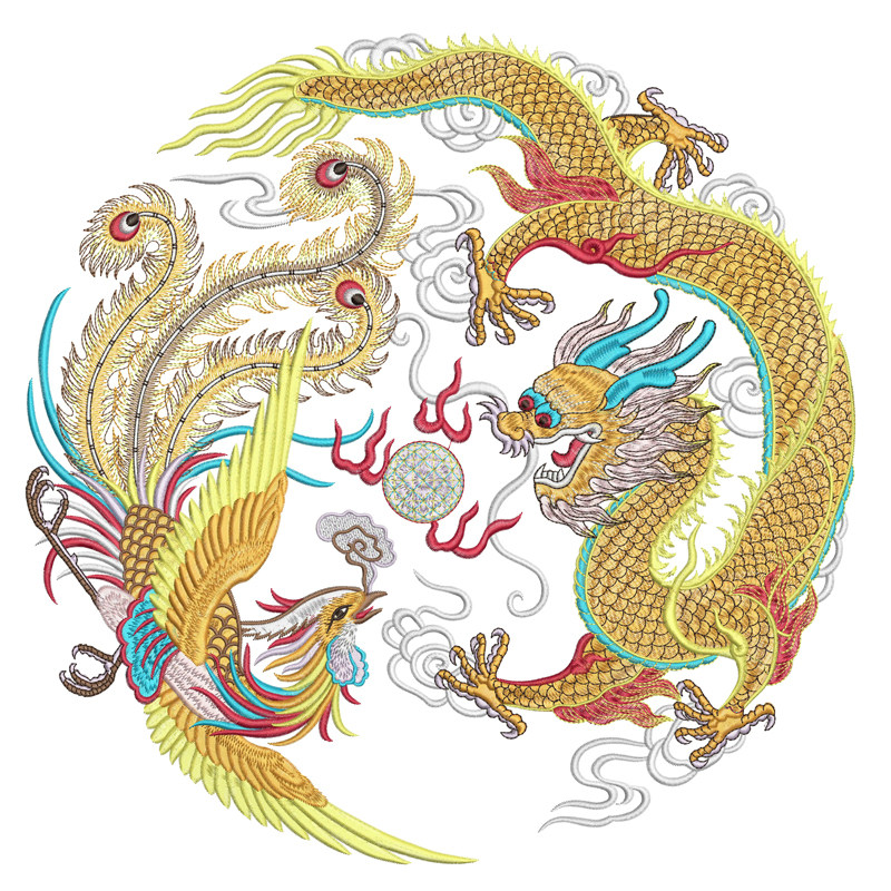 设计emb绣花定制汉服来料加工