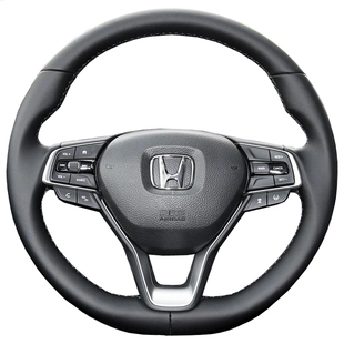 10十代雅阁IPSPIRE22款奥德赛艾力绅思域CRV真皮手缝方向盘套把套