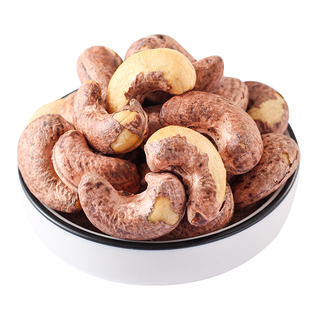 品铺掌柜带皮大腰果仁盐焗散装原味紫皮坚果干果零食整箱越南特产