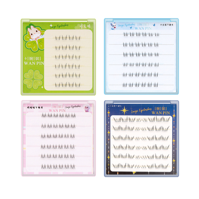 婉嫔免胶假睫毛北极星动物系小白狐鸡咕咕免胶自粘自然修颜下睫毛