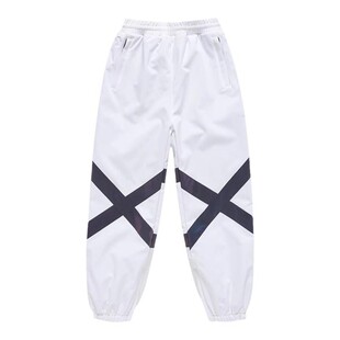 乐凯奇专业滑雪裤单双板男女防风耐磨加厚保暖防水夜视反光雪服裤