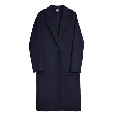 高端全羊毛中长双面呢修身大衣