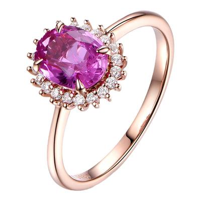 1.15克拉蓝宝石戒指米莱