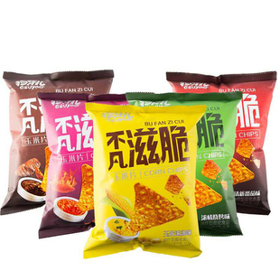 狗牙儿不凡滋脆玉米片88g*10袋网红锅巴薯片办公室休闲膨化零食