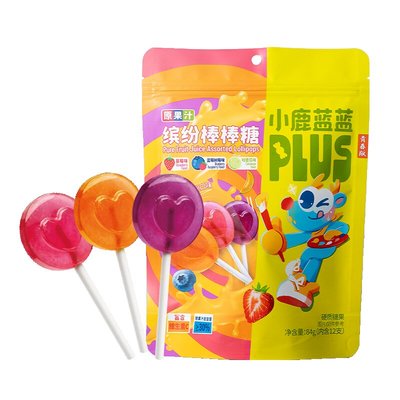 小鹿蓝蓝0蔗糖棒棒糖宝宝糖果
