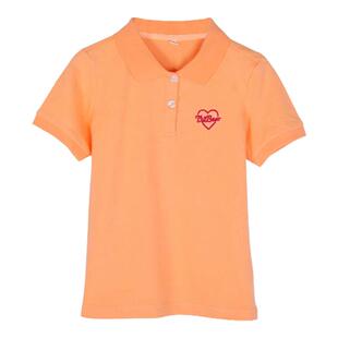 女童短袖t恤好棉儿童polo衫带领子半袖体恤中大童透气夏季翻领t恤